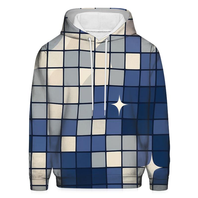 Creamy Disco Mirror Squares hoodies fashion