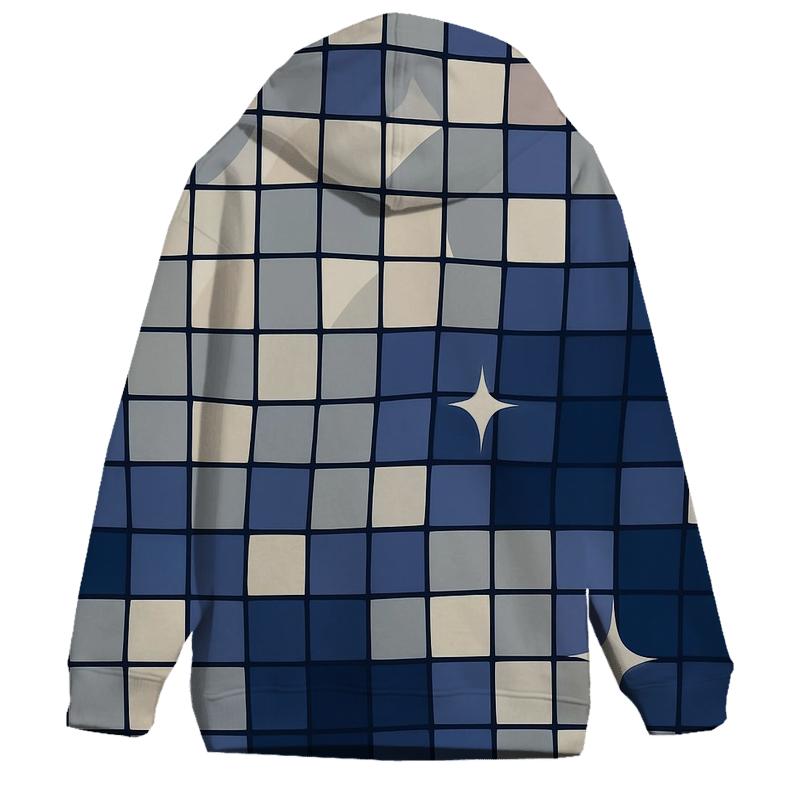 Creamy Disco Mirror Squares hoodies fashion