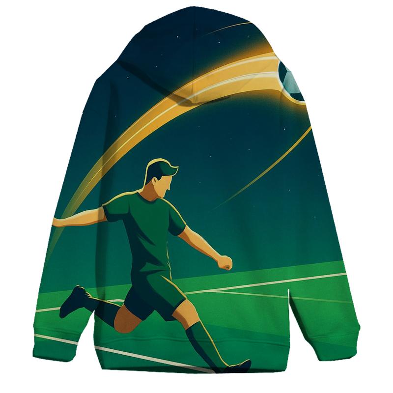 Soccer Free Kick Planet Arc embroidered hoodies