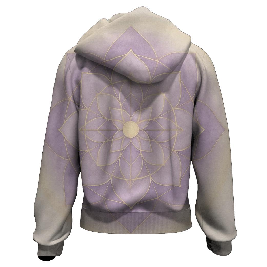 Quiet Aura Mandala premium hoodies