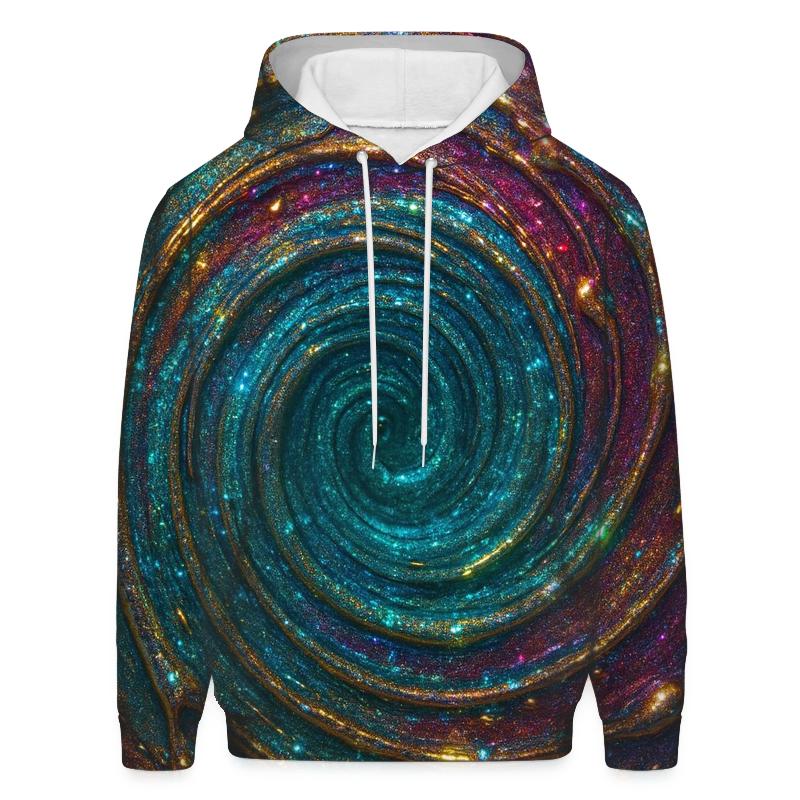 Jewel Tone Shimmer Vortex Pool designer hoodies