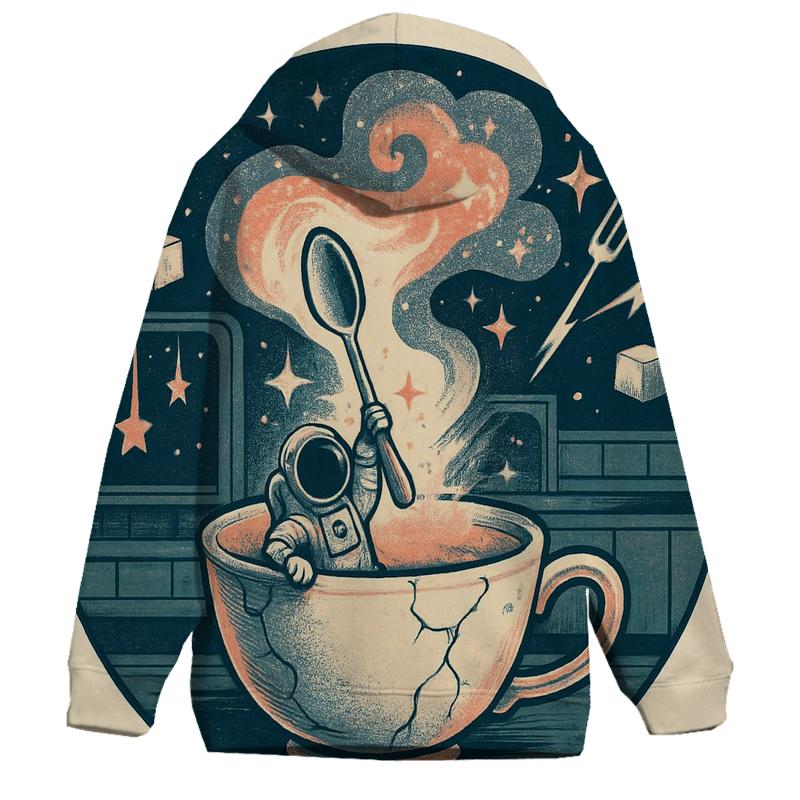 Teacup Astronaut Rumble premium hoodies