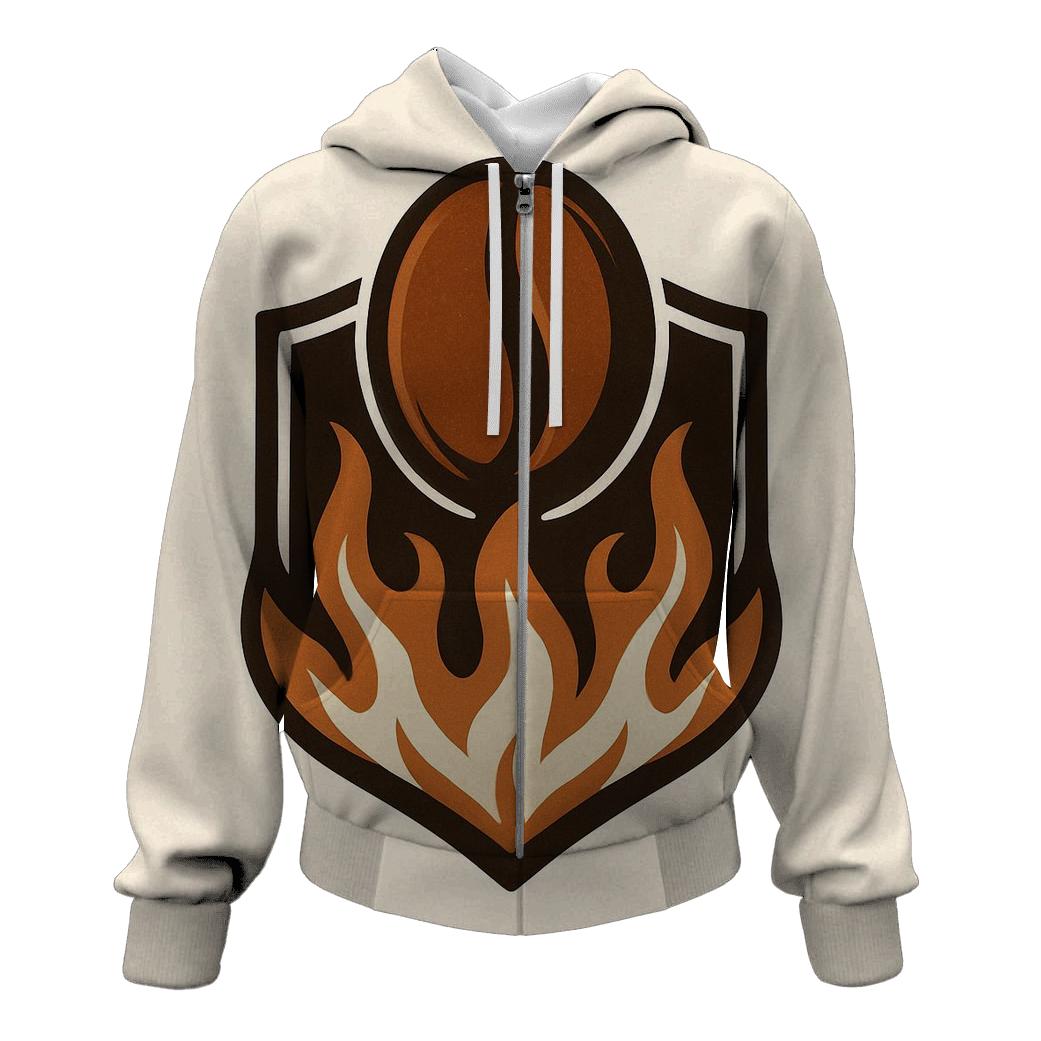 Roast Ember Crest printed hoodies