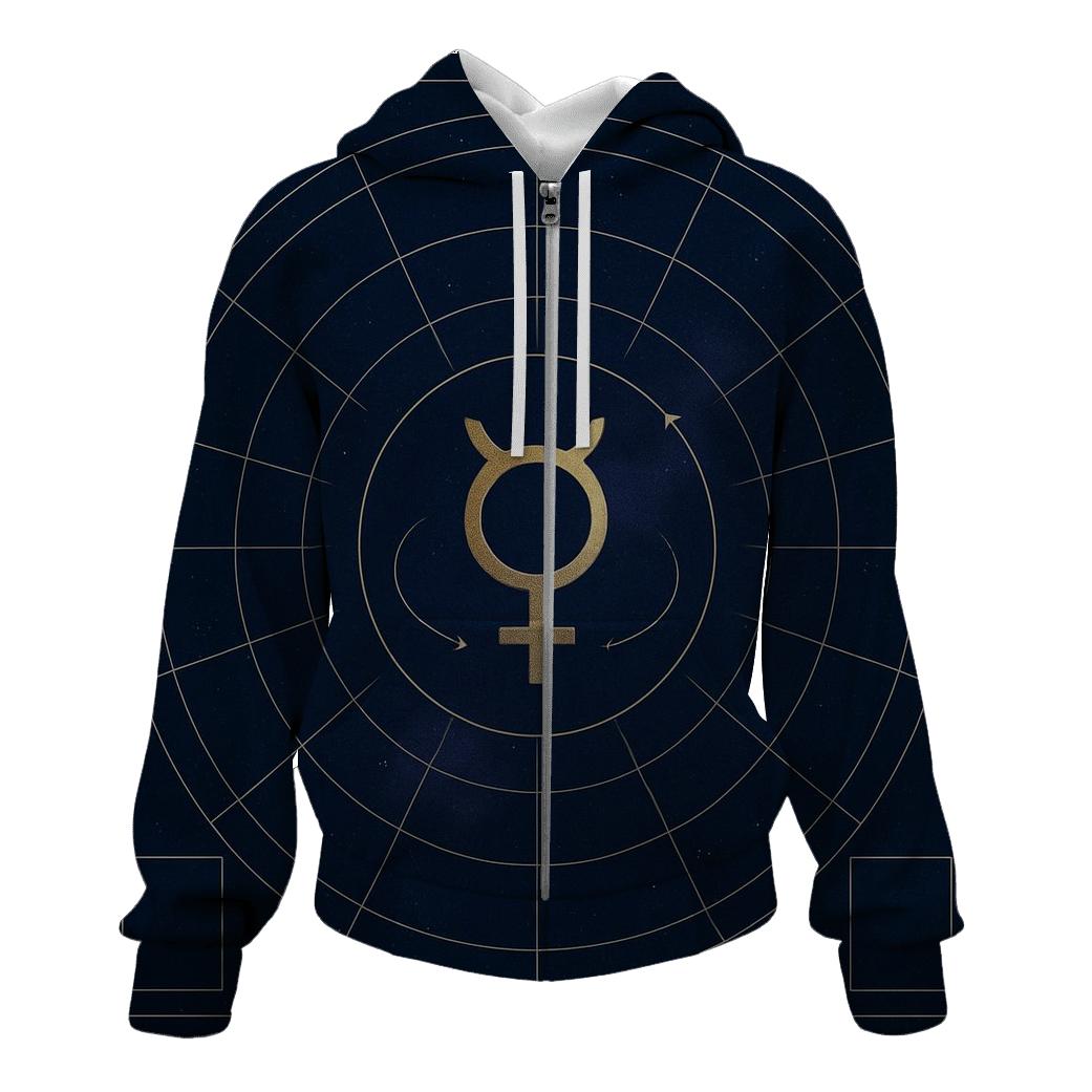 Mercury Retrograde Transit Star Chart designer hoodies