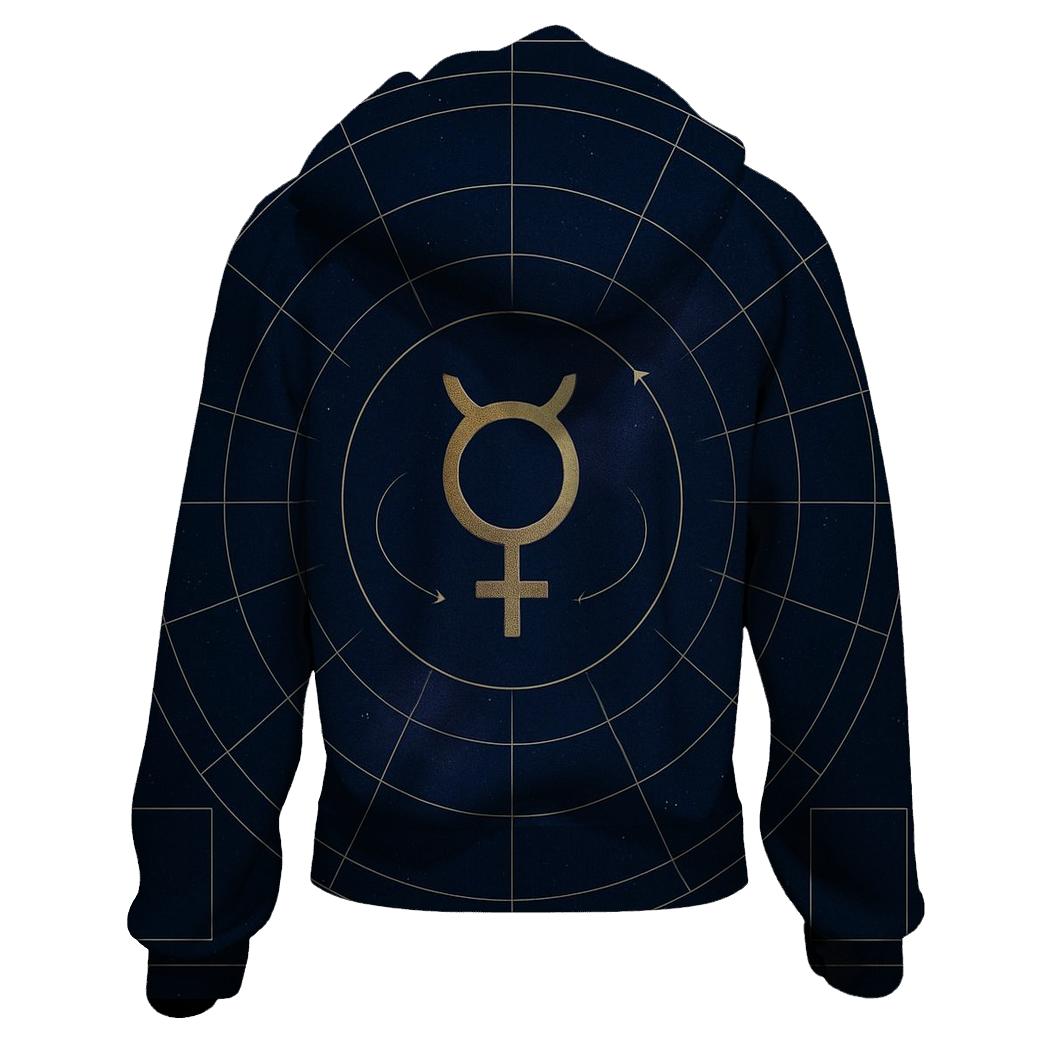 Mercury Retrograde Transit Star Chart designer hoodies