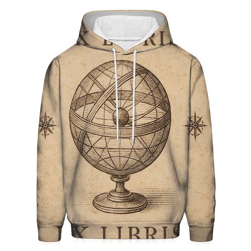Antique Star Atlas Bookplate Design heavyweight hoodies