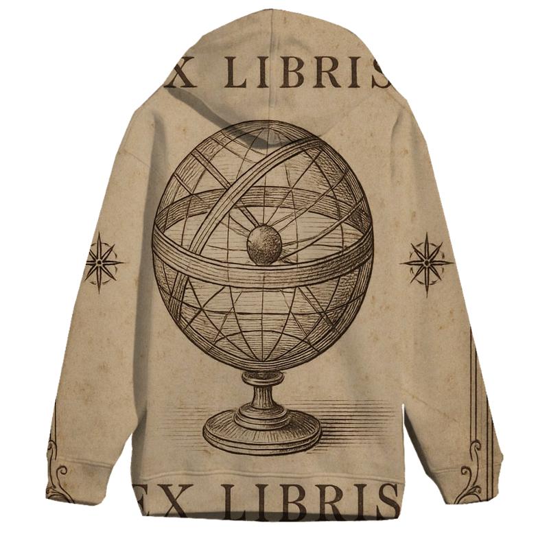 Antique Star Atlas Bookplate Design heavyweight hoodies