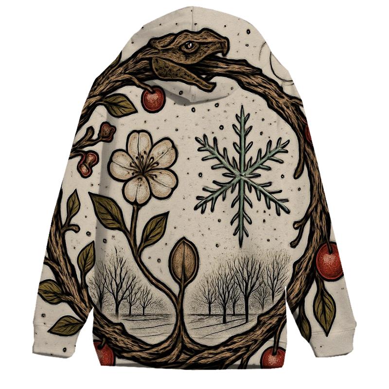 Ouroboros Orchard In Winter Bloom hoodies fashion