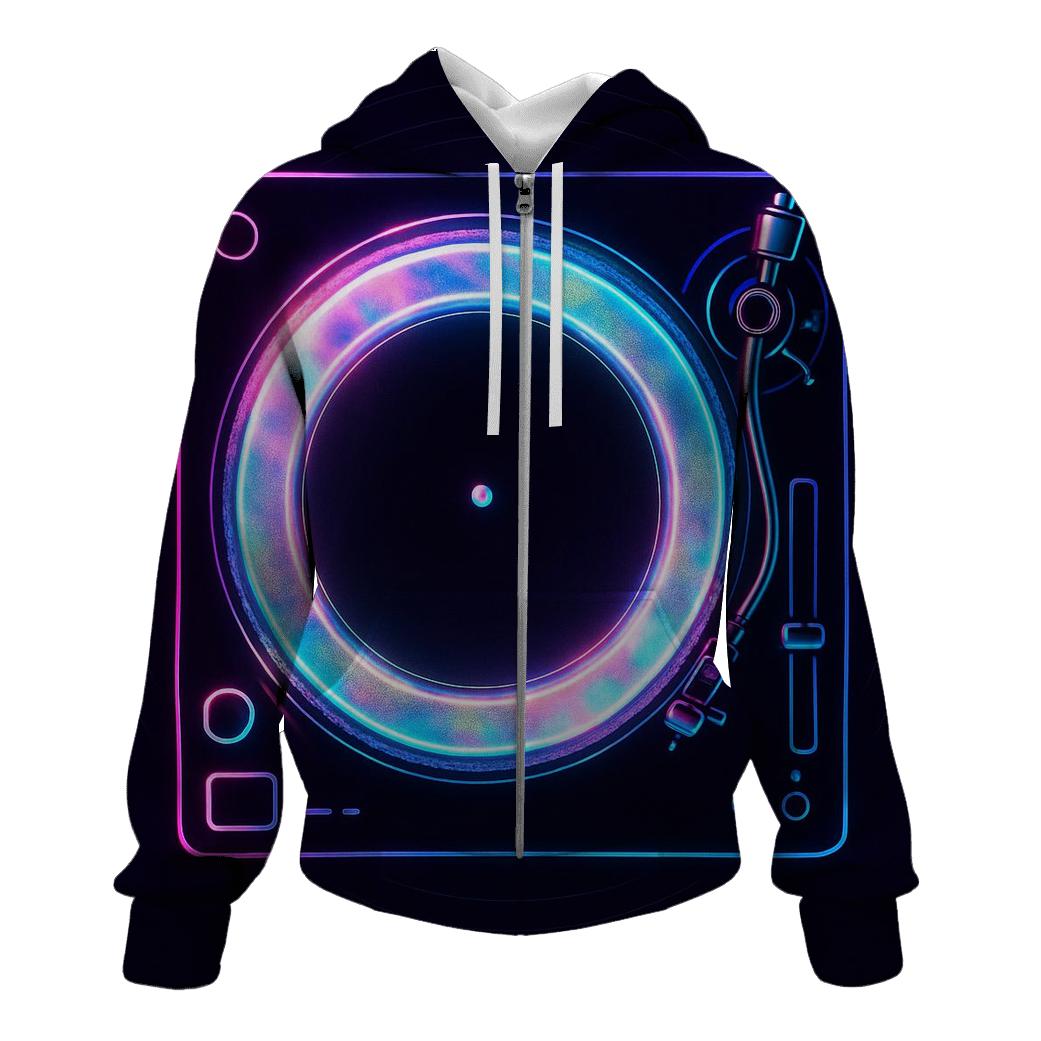 Neon Marquee Turntable hoodie designs