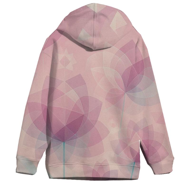 Quantum Garden Geometric Bloom hoodie styles