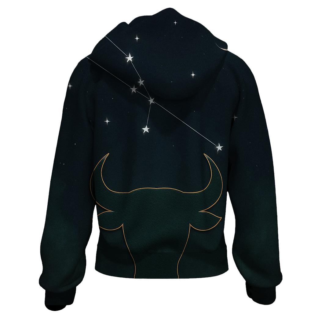 Taurus Constellation With Verdant Bull Sigil lightweight hoodies