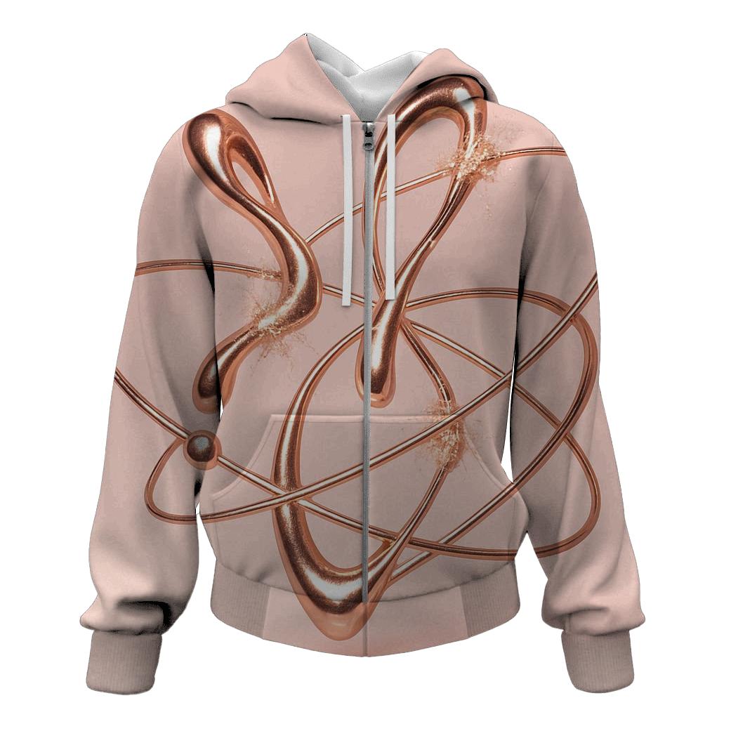 Rose Gold Orbit Drips hoodie designs