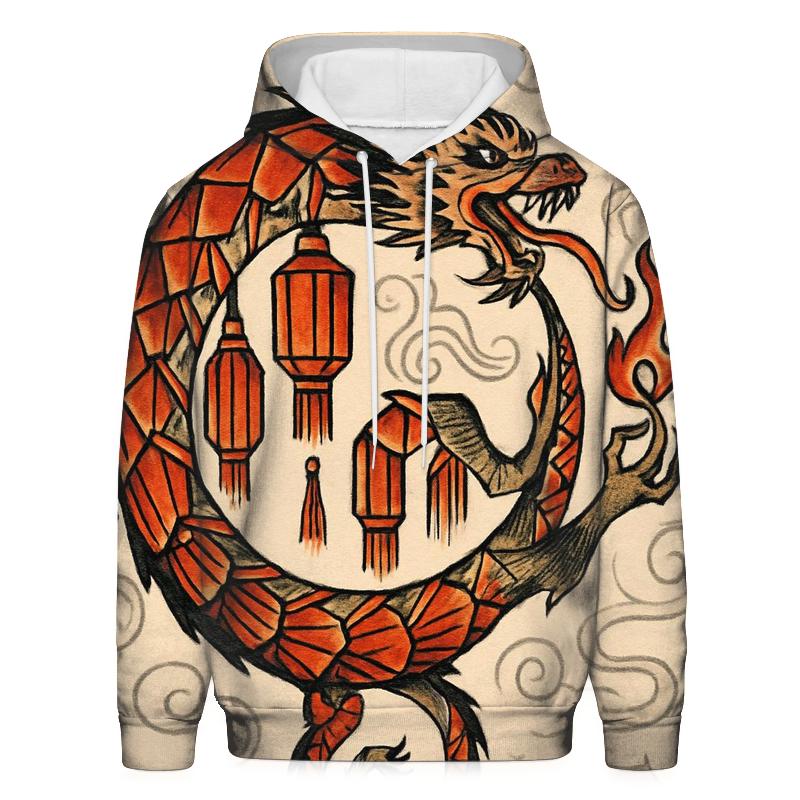 Ouroboros Lantern Festival Loop designer hoodies