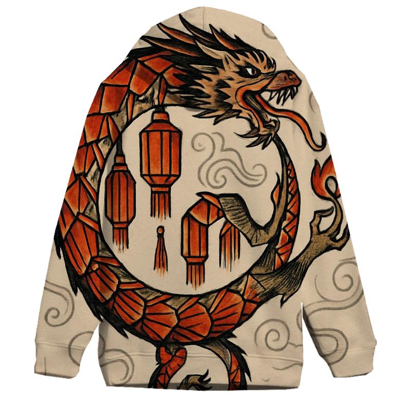 Ouroboros Lantern Festival Loop designer hoodies
