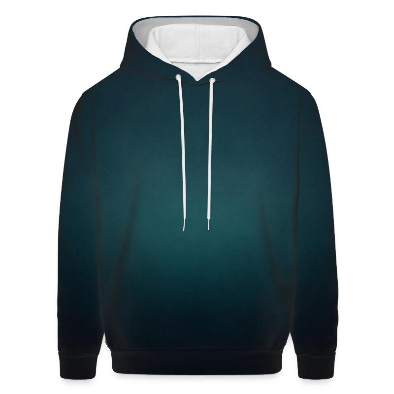 Obsidian Teal Depth Fade hoodies fashion