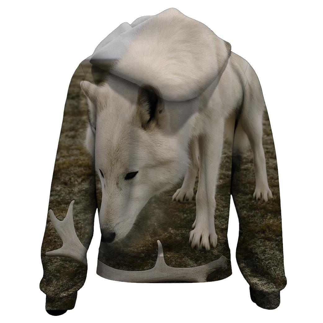 Tundra Caribou Antler Shadow Study lightweight hoodies