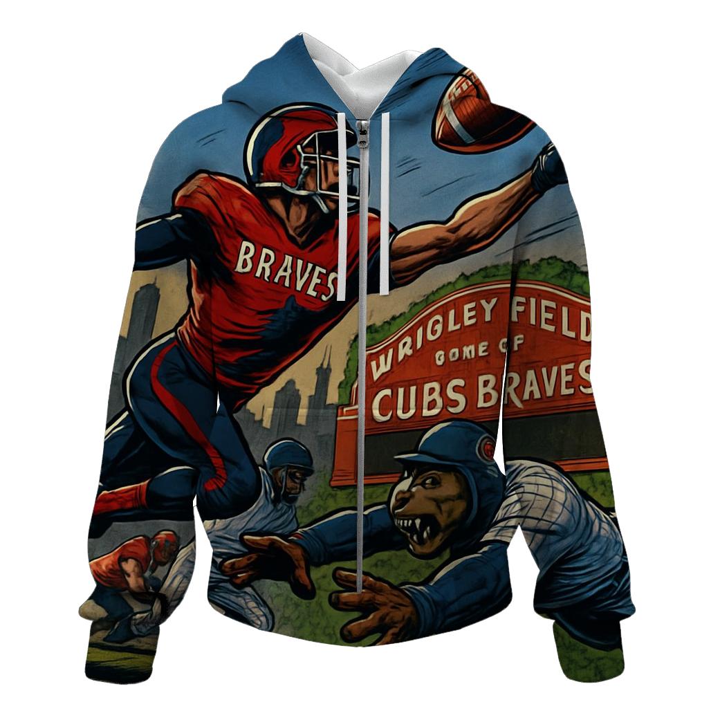 Skyline Clash At Wrigley Gate pullover hoodies
