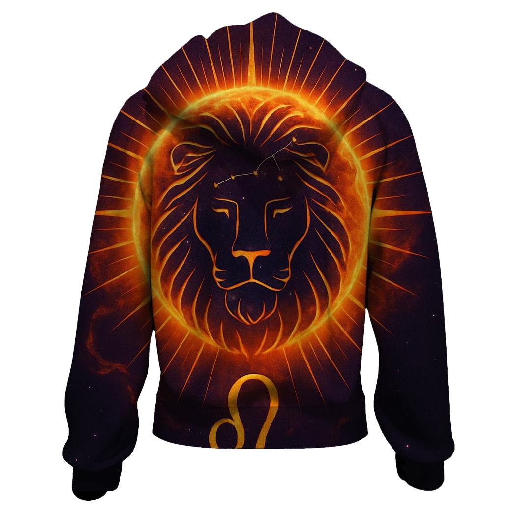 Leo Solar Crown And Constellation Roar custom hoodies