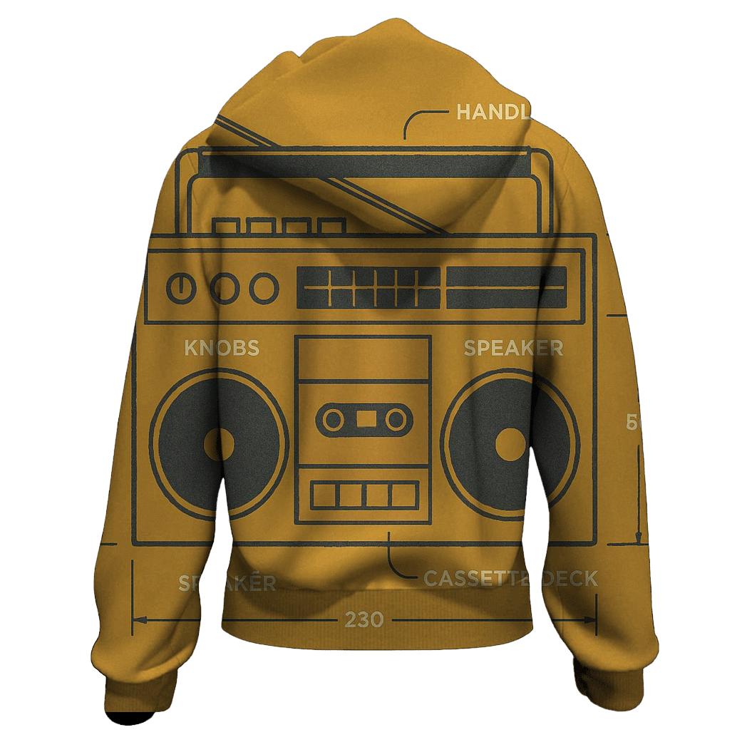 Mustard Boombox Blueprint custom hoodies