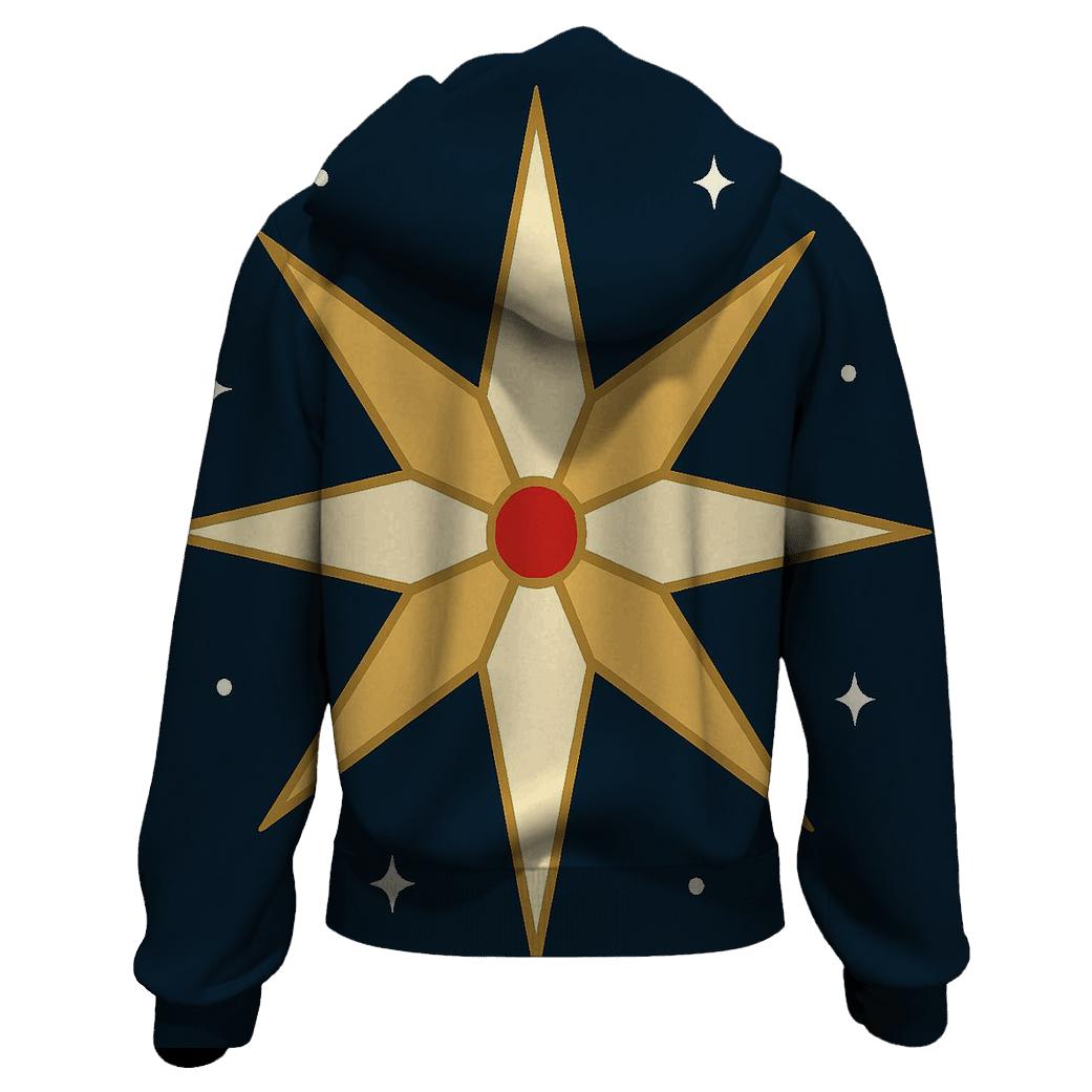 Nativity Star Minimal Rays graphic hoodies
