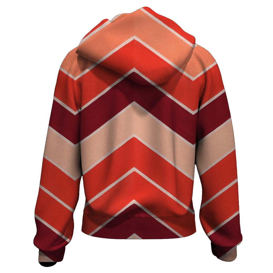Chevron Accordion Meteor Ridge pullover hoodies