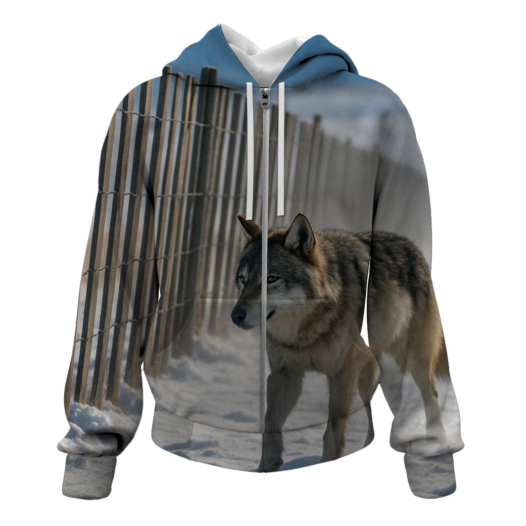 Snow Fence Windbreak Hunt Line hoodies fashion