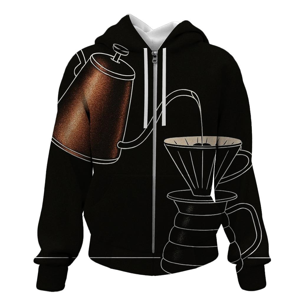 Copper Kettle Pour printed hoodies