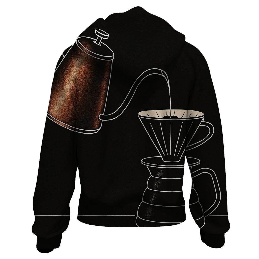 Copper Kettle Pour printed hoodies