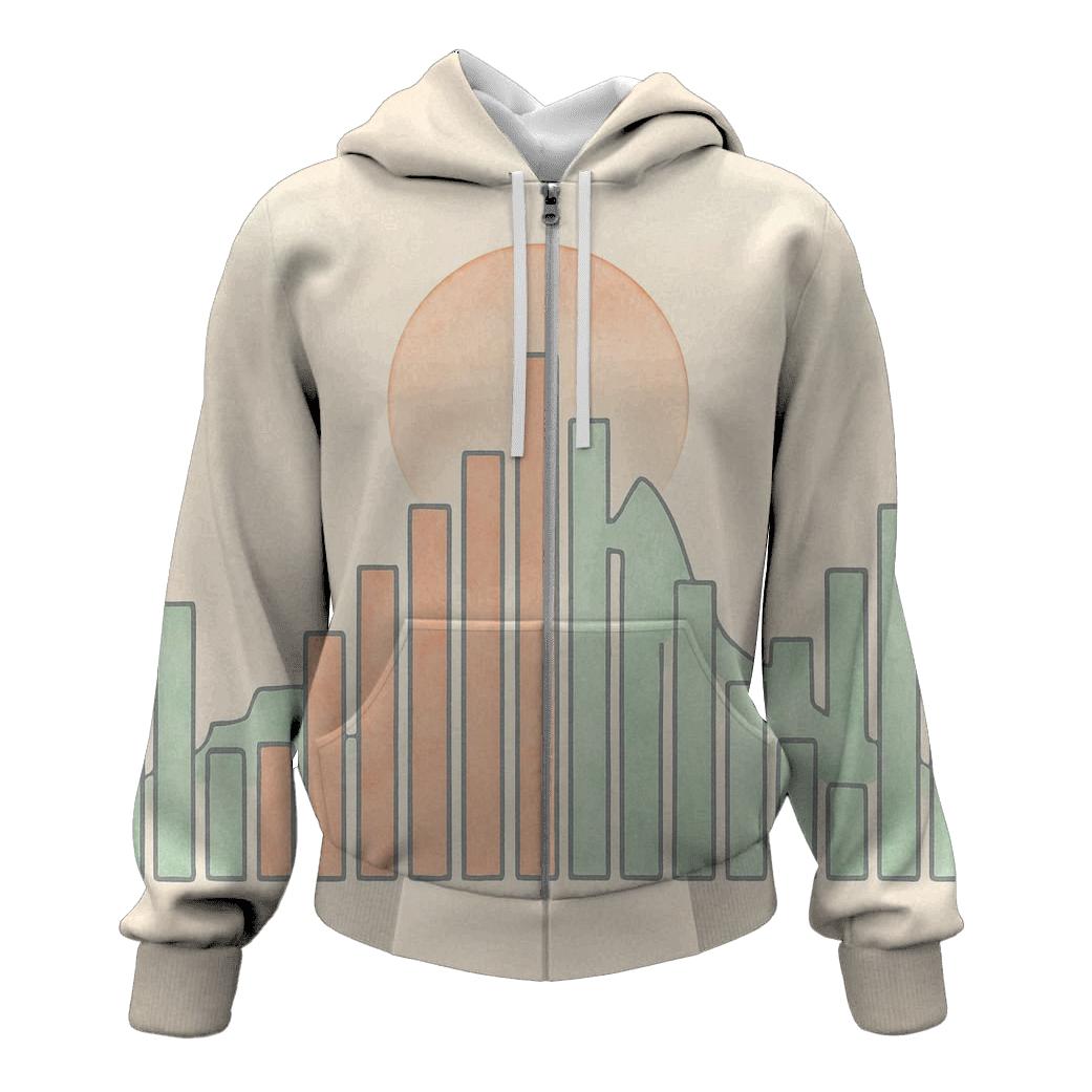 Equalizer Mountain Silhouette printed hoodies