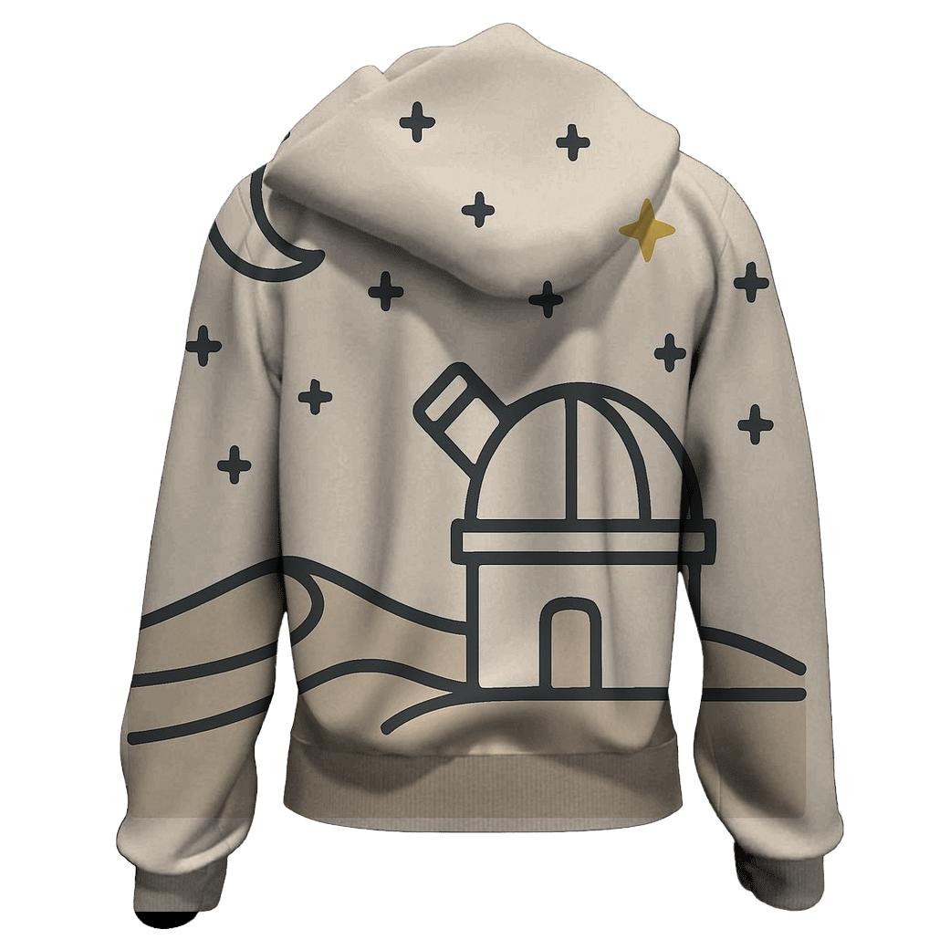 Desert Observatory Minimal Icons graphic hoodies