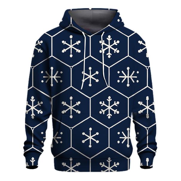 Snowflake Lattice Night Sky Tiles hoodie designs
