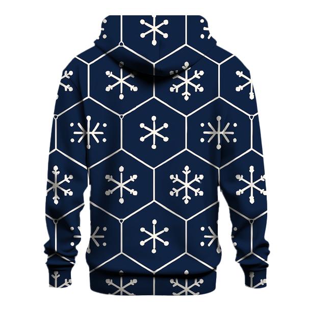 Snowflake Lattice Night Sky Tiles hoodie designs