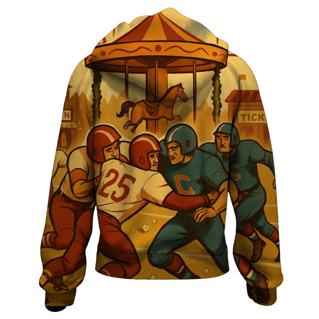 Vintage Fairground Rivalry Bowl printed hoodies