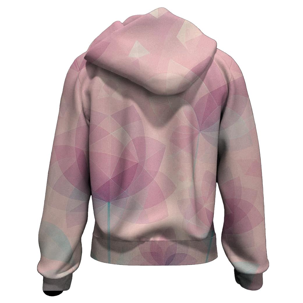 Quantum Garden Geometric Bloom hoodies fashion