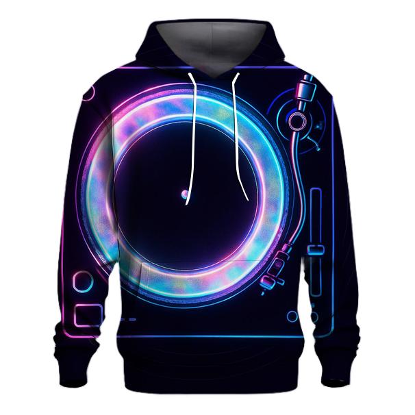 Neon Marquee Turntable lightweight hoodies