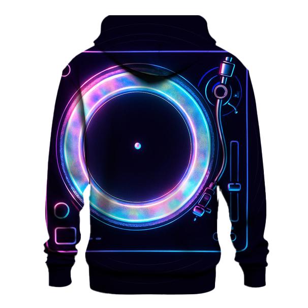 Neon Marquee Turntable lightweight hoodies