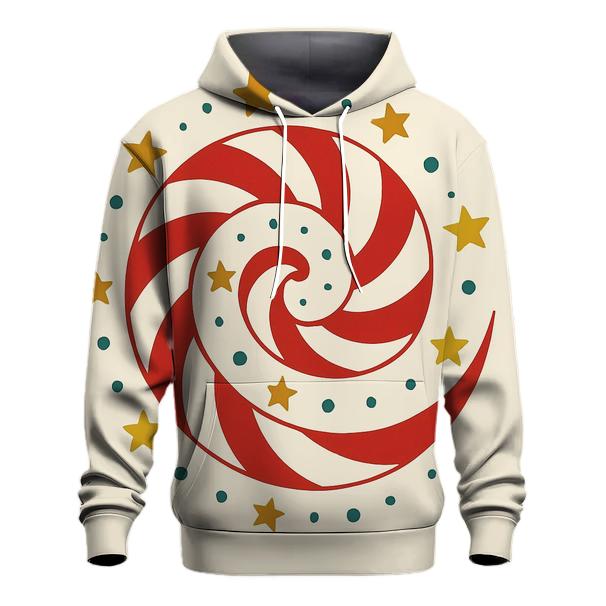 Candy Cane Spiral Constellation custom hoodies
