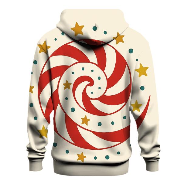 Candy Cane Spiral Constellation custom hoodies