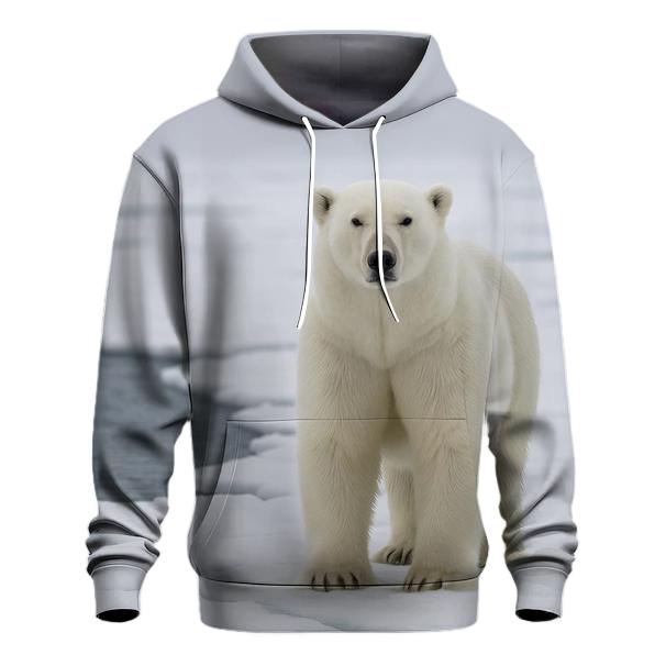 Ice Edge Sentinel Polar Bear custom hoodies