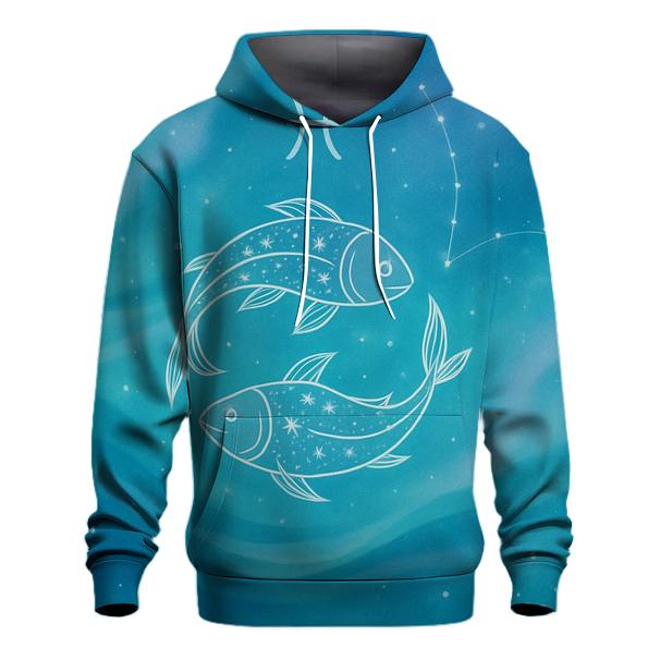 Pisces Twin Fish Dream Current designer hoodies