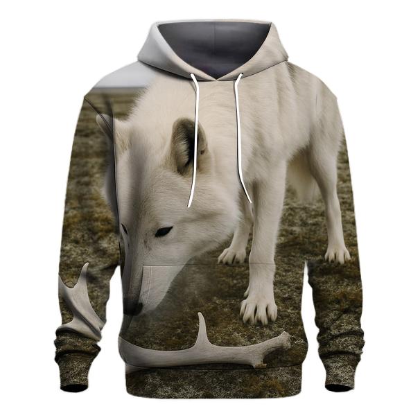 Tundra Caribou Antler Shadow Study premium hoodies