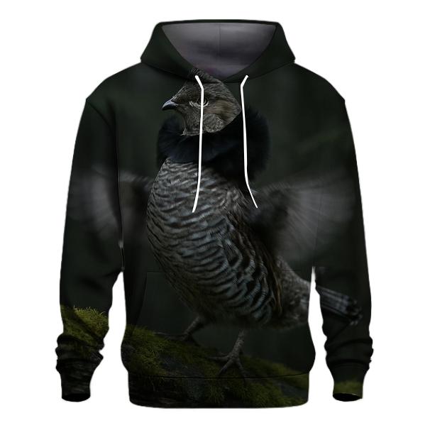 Tundra Drumming Ruffed Grouse hoodie styles