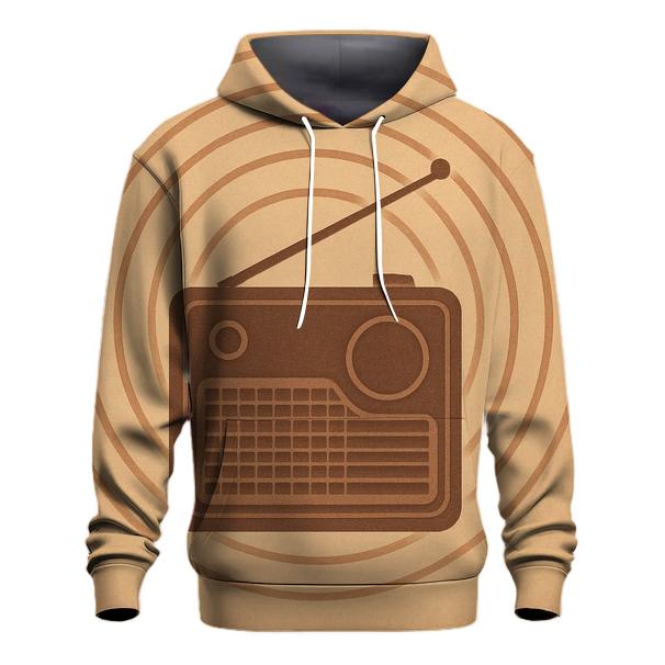 Sepia Radio Wave Relic zip-up hoodies