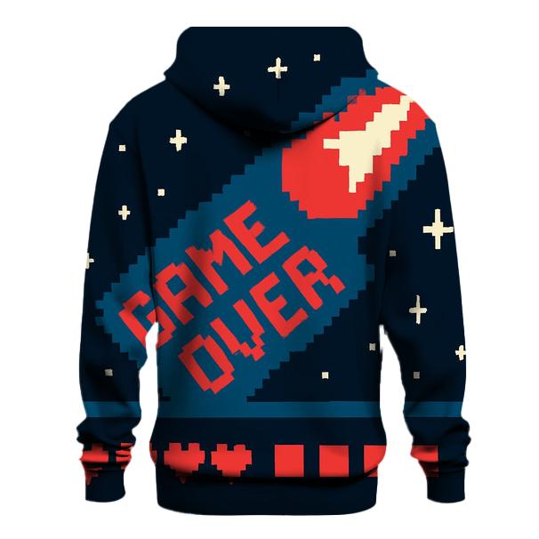 Pixel Comet Game Over Sky pullover hoodies