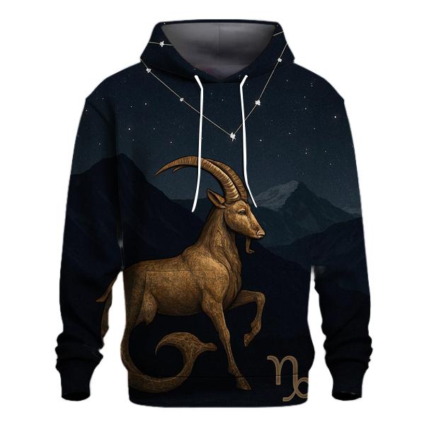Capricorn Sea Goat Over Mountain Night zip-up hoodies