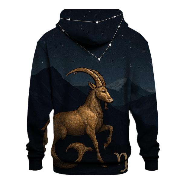 Capricorn Sea Goat Over Mountain Night zip-up hoodies