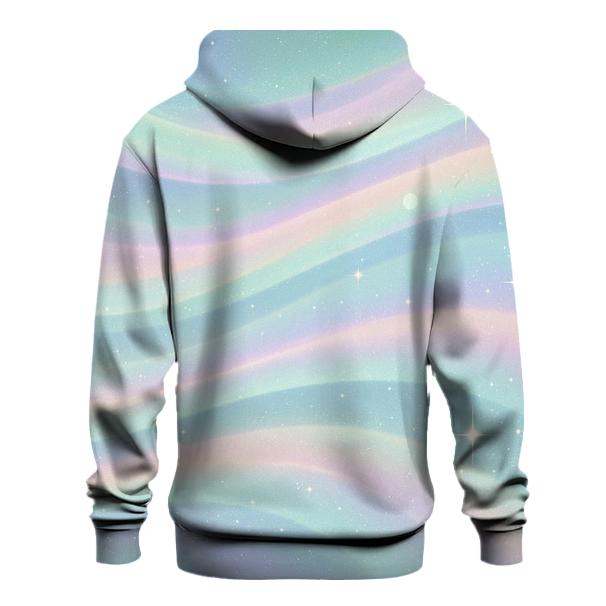Pastel Aurora Glitter Ribbons pullover hoodies