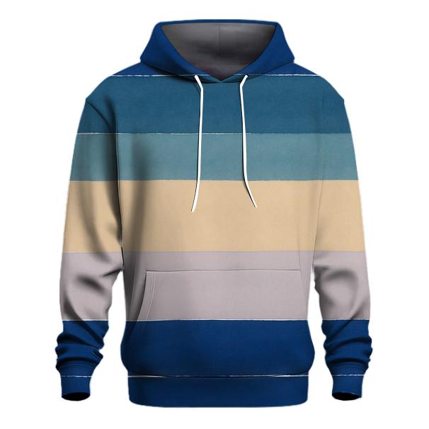 Over Dye Twilight Horizon Stripes graphic hoodies