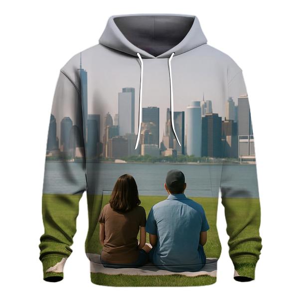 Summer Haze From Governors Island With Picnic Quiet embroidered hoodies