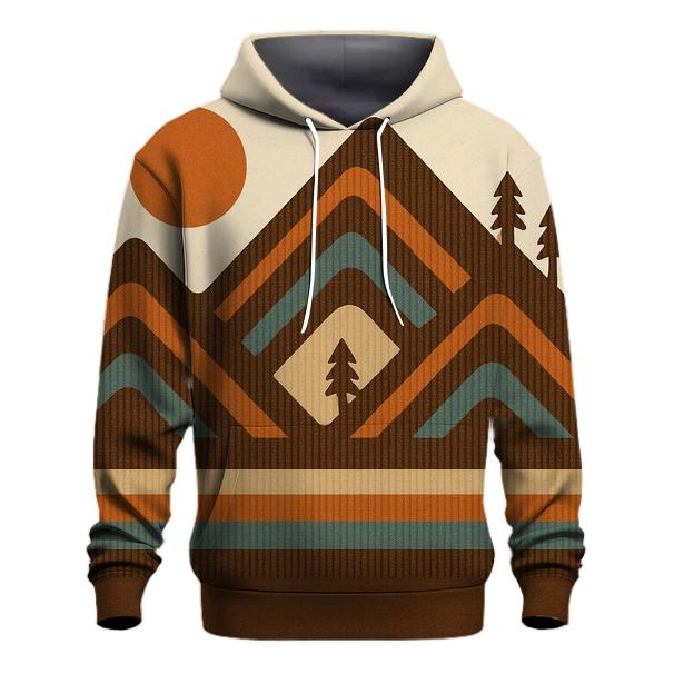 Brown Corduroy Mountain Bands lightweight hoodies